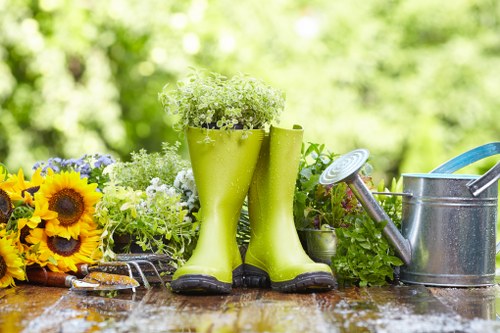 Professional landscaper designing a garden layout in Mottingham